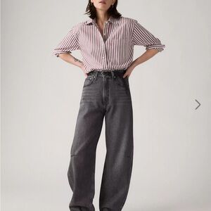 Levi's Charcoal Wide Leg Women's Jeans